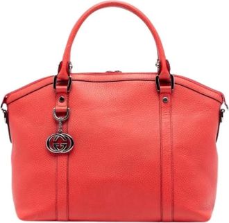 Gucci Pre-owned Handbags, female, Red, Size: ONE SIZE Pre-owned The Dome Handbag