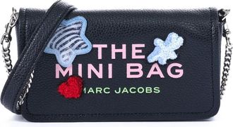 Marc Jacobs Sticker Mini Tas in Nero Multi - Dames - Schoudertassen - Zwart - ONE Size - Leer - Tassen