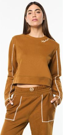 Sergio Tacchini Greta Crewneck in Bronze Brown at Nordstrom, Size X-Large