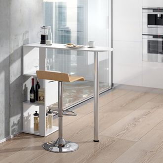 Vicco Tavolo Bar Alto Vincent, Bianco, 113 X 39.8 Cm Vicco