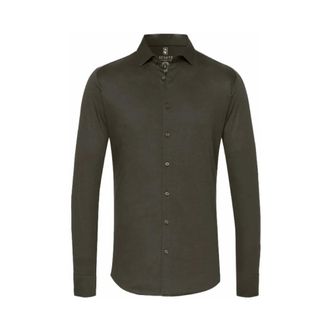 DeSoto Heren, Overhemden, Groen, Maat: 2XL Katoen