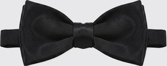 Tom Ford Black Pure Silk Bow Tie with Adjustable Hook Closure