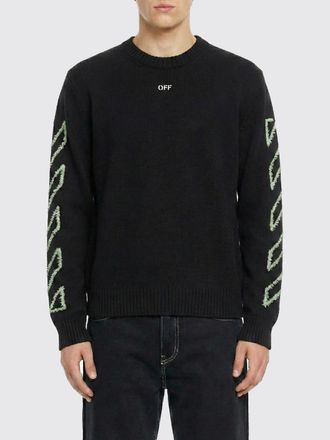 Off-white Pullover girocollo Off-White in cotone con logo
