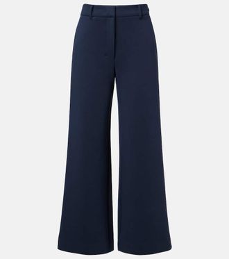Max Mara Aerovia cotton-blend wide-leg pants