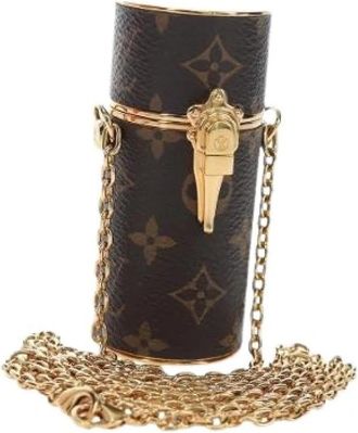 Louis Vuitton Pre-owned Mini Canvas Bag - Dames - Vintage Mini Tas - Bruin - ONE Size - Vintage