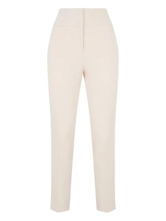 PESERICO Straight broek met paspelzak - Beige