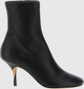 Jacquemus Collant Lambskin Leather Ankle Boots with Stiletto Heel and Round Toe