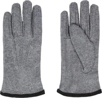 Boggi Milano mélange-effect gloves - Grey