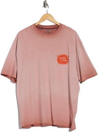Scotch & Soda Artwork Loose Fit Cold-Dyed T-Shirt in Canyon Clay at Nordstrom Rack, Size Xx-Large