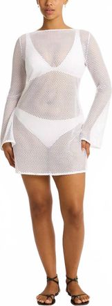 Sea Level Australia Surf Mesh Cover Up In White
