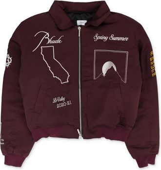 Rhude MAROON SIGNAL BOMBER