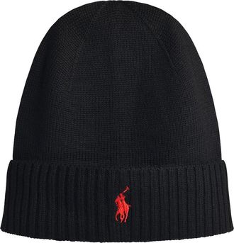 Polo Ralph Lauren Black Wool Beanie