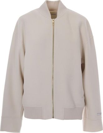 Sportmax Cream Bomber Jacket