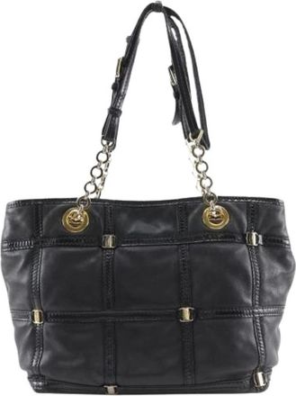 Ferragamo Pre-owned Leren Schoudertas - Dames - Vintage Schoudertas - Zwart - ONE Size - Leer - Vintage