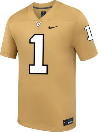 Nike Vanderbilt Nike Mens College Untouchable Game Jersey in Brown | P31811J371VDUN-TGD
