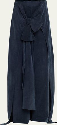 Silvia Tcherassi Nuria Front-Tie Wide-Leg Pants