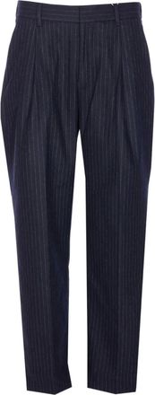 Nn.07 pinstripe-pattern trousers - Blue