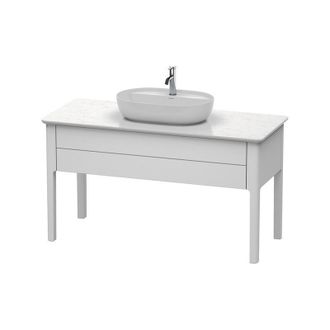 Duravit Duravit Luv Vanity Unit Vertical Lu9561, 1338 X 570 Mm, 1 Extra&iacute;ble, Color: Laca De Seda Azul Claro Mate - Lu956109797