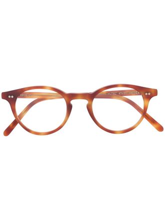 Epos round-frame tortoiseshell glasses - unisex - Acetate - 47 - Brown