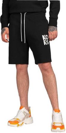 Michael Kors Drawstring Logo-Print Shorts, Size Small