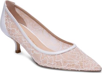 Stuart Weitzman Stuart Power 50 Pump in Blanco/Beige/Blanco at Nordstrom, Size 8.5