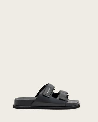 AllSaints Polyurethane Vex Leather Sandals, Size: UK 10/US 11/EU 44