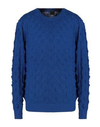8 by YOOX ORGANIC COTTON 3D EFFECT KNIT CREWNECK