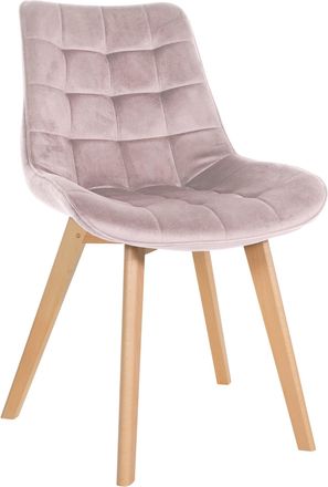 Clp Silla De Comedor Brook En Terciopelo Rosado