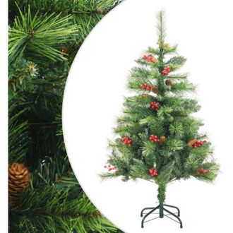 vidaXL &Aacute;rbol De Navidad Artificial Con Pi&ntilde;as Y Bayas 150 Cm Vidaxl