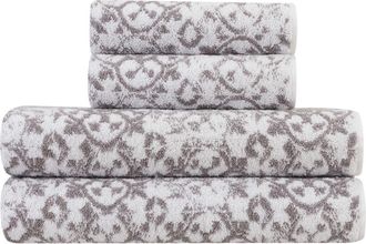 Jessica Simpson Aziza 4-Piece Bath Essentials Set in Skyrocket Grey at Nordstrom Rack