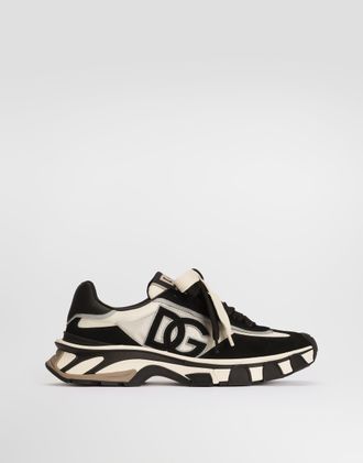 Dolce & Gabbana Dg Country Road Nylon And Leather Sneakers - Man Sneakers White 42.5