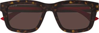 Gucci Sunglasses, unisex, Brown, Size: 53 MM Wayfarer Sunglasses