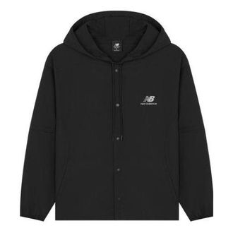 New Balance Logo Print Casual Jacket Black AMJ22368-BK