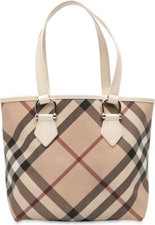 Burberry 2000-2017 Supernova Check Coated Canvas tote bag - Brown
