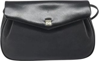 Givenchy Pre-owned Cross Body Bags, female, Black, Size: ONE SIZE Pre-owned Leather Crossbody Bag