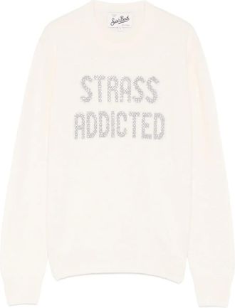 MC2 Saint Barth New Queen embellished sweater - women - Wool/Viscose/Polyamide/Cashmere - M - Neutrals