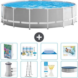 Intex Piscina Prism Frame Redonda - 457x122 Cm - 9-piezas S683