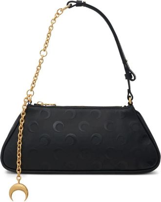 Marine Serre Tassen, Dames, Zwart, ONE Size, Katoen, Moon Canvas Core Kleine Clutch