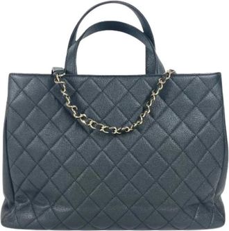 Chanel Pre-owned Vintage Tote Bag - Dames - Vintage Shopper - Zwart - ONE Size - Vintage