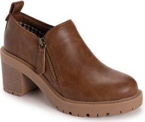 Muk Luks Lainey Side Zip Bootie in Dark Tan at Nordstrom Rack, Size 6.5