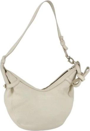 Ferragamo Pre-owned Shoulder Bags, female, Beige, Size: ONE SIZE Pre-owned Leather Shoulder Bag