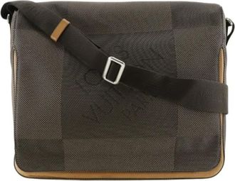Louis Vuitton Pre-owned Cross Body Bags, female, Brown, Size: ONE SIZE Pre-owned Canvas shoulder-bags