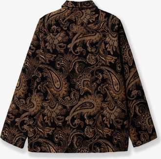 Woodbird Mens Jacket Rong Paisley Brown Polyester