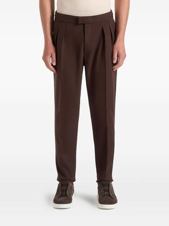 Mani&egrave;re De Voir Hubert tailored trousers - Brown