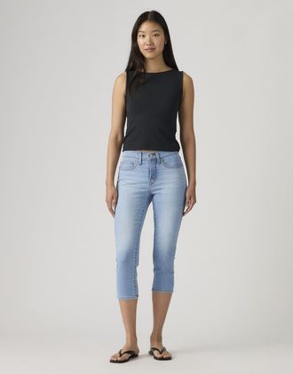 Levi's 311 - Jeans capri skinny modellanti blu