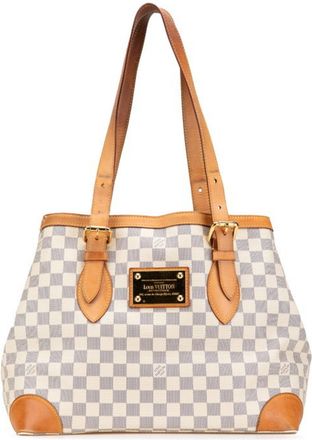 Louis Vuitton White Pvc Leather Shoulder Bag Tote Bag (Pre-Owned)