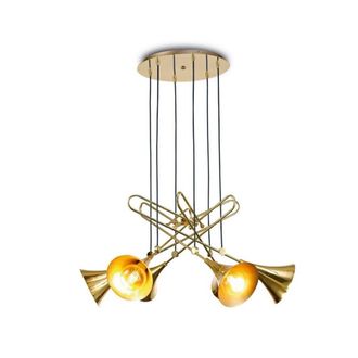 Netlighting Jazz Ceiling Cluster Pendant 6 Light E27 Gold