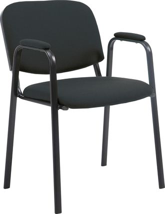 Clp Silla Apilable De Conferencia Ken Pro De Tela Negro