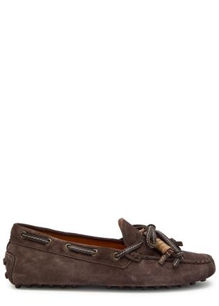 Tod's Gommino Suede Loafers - Brown - 39 (IT39 / UK6)