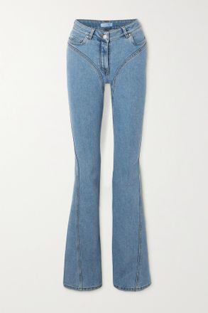 MUGLER Jeans Svasati A Vita Media - Blu